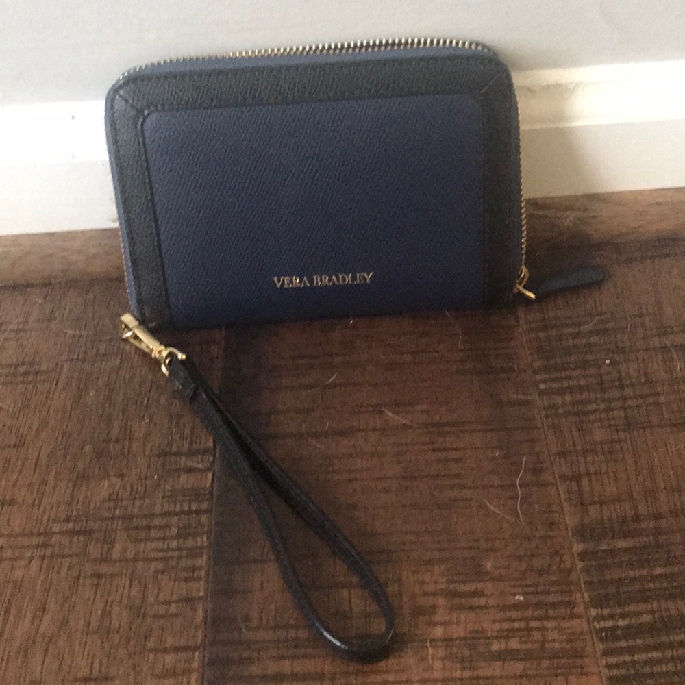 EUC VEra Bradley Leather wristlet wallet